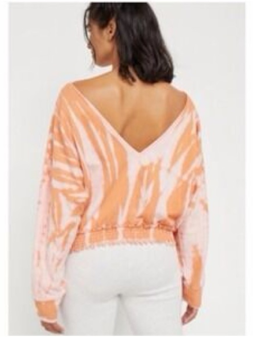 Anthropologie Saturday Sunday cropped tie dye sweatshirt size M